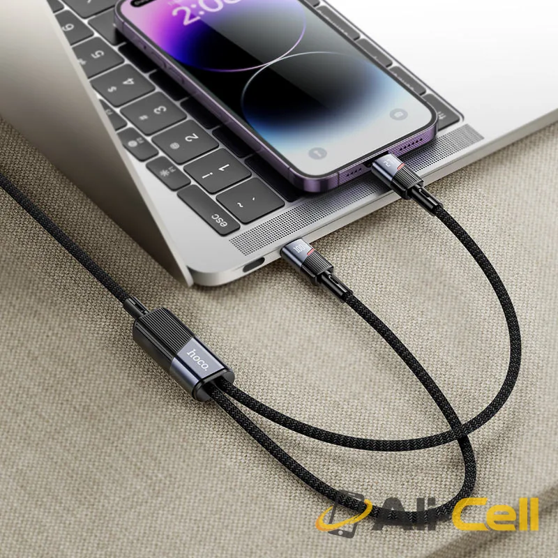 Cable Type-C to iP / Type-C “U139” 100W (U139 Tc Tc Ip Gold, 1.2m) — 7