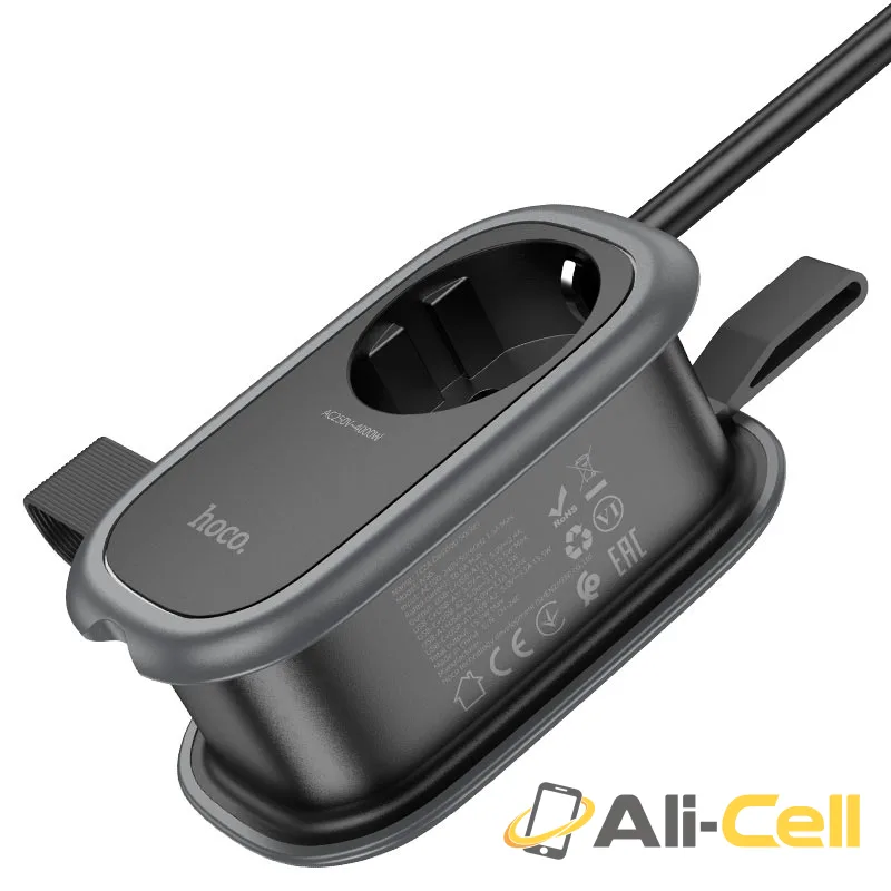 Power strip “NS6 Sharp” 3 ports + 1 socket EU / GER (Ns6 Black) — 6