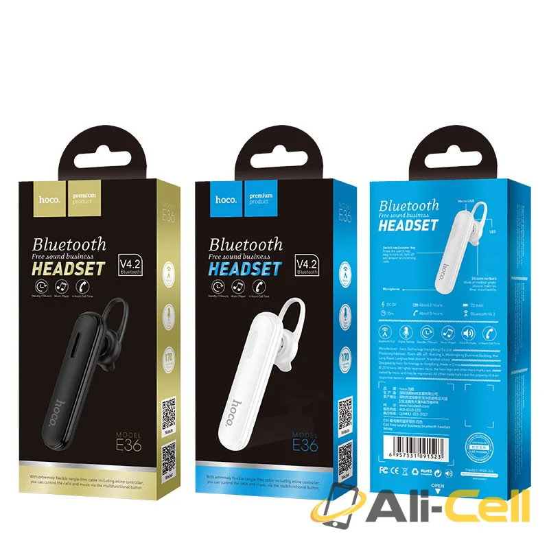 Wireless headset “E36 Free sound” earphone with mic — 7