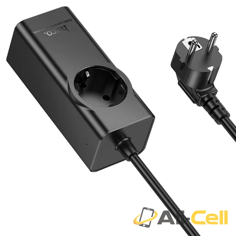 Power strip “NS9 Wisdom” PD67W 4 ports + 1 socket EU / GER (Ns9 Black) — 5