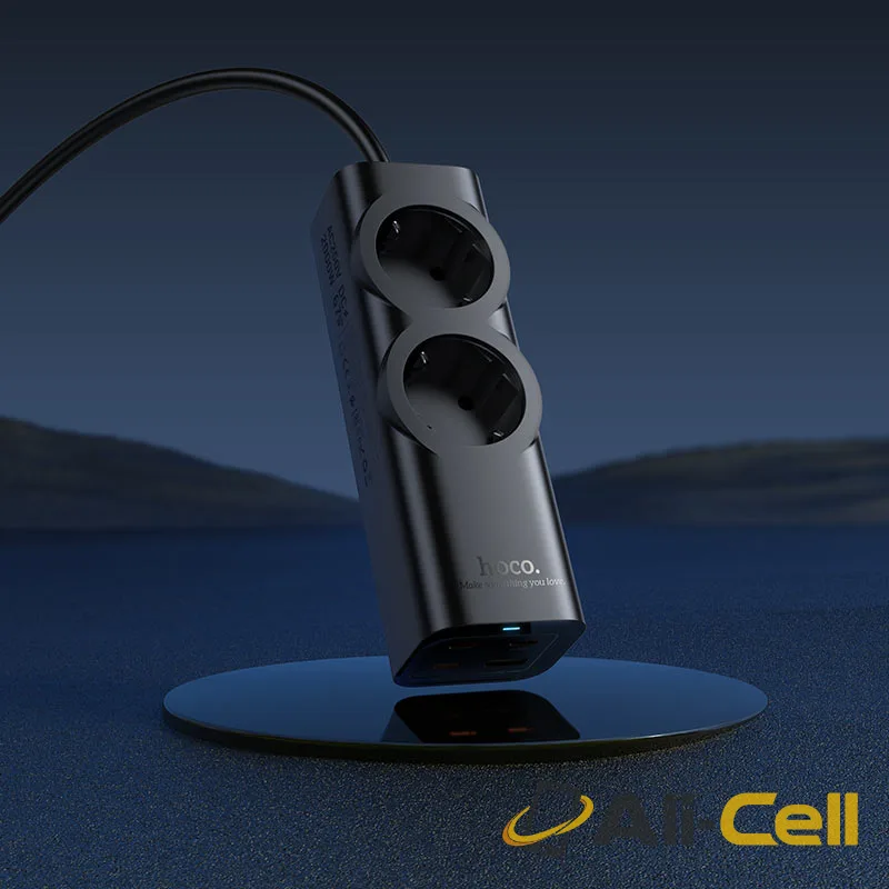Power strip “NS10 Wisdom” PD67W 4 ports + 2 sockets EU / GER (Ns10 Black) — 8