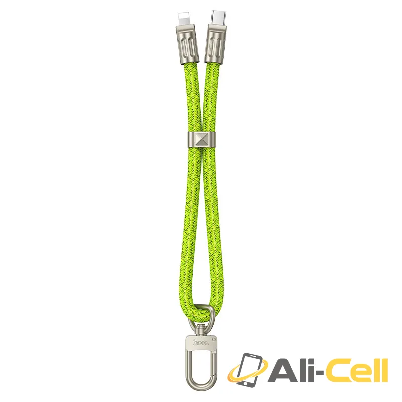 Cable Type-C to iP “GH5 Elegant” lanyard (Gh5 Tc Ip Fluorescent Green)