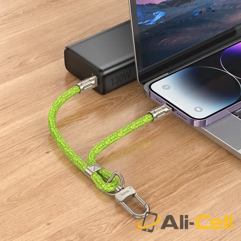 Cable Type-C to iP “GH5 Elegant” lanyard (Gh5 Tc Ip Fluorescent Green) — 5