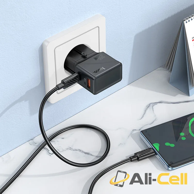 Conversion charger “AC24 Mini” PD25W EU / US / UK / AU (Ac24 Tc Ip Black, Set With Type C To Ip Cable) — 8