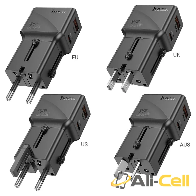 Conversion charger “AC24 Mini” PD25W EU / US / UK / AU (Ac24 Black, Single) — 4