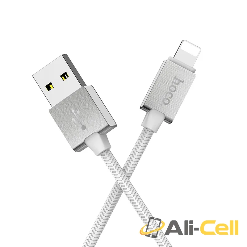 Charging cable USB to Lightning «U49 Refined steel» data sync (1.2m) — 4