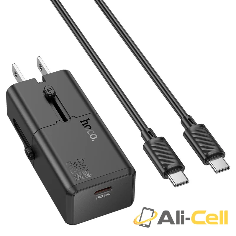 Conversion charger “AC25 Mini” PD30W EU / US / UK / AU (Ac25 Tc Tc Black, Set With Type C To Type C Cable) — 6