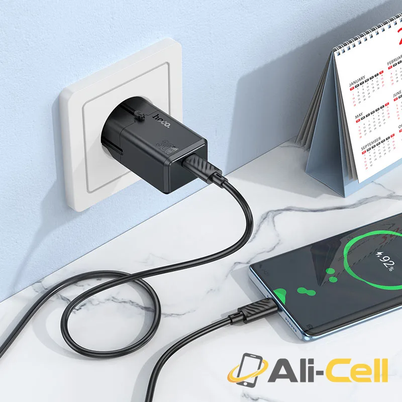 Conversion charger “AC25 Mini” PD30W EU / US / UK / AU (Ac25 Tc Tc Black, Set With Type C To Type C Cable) — 7