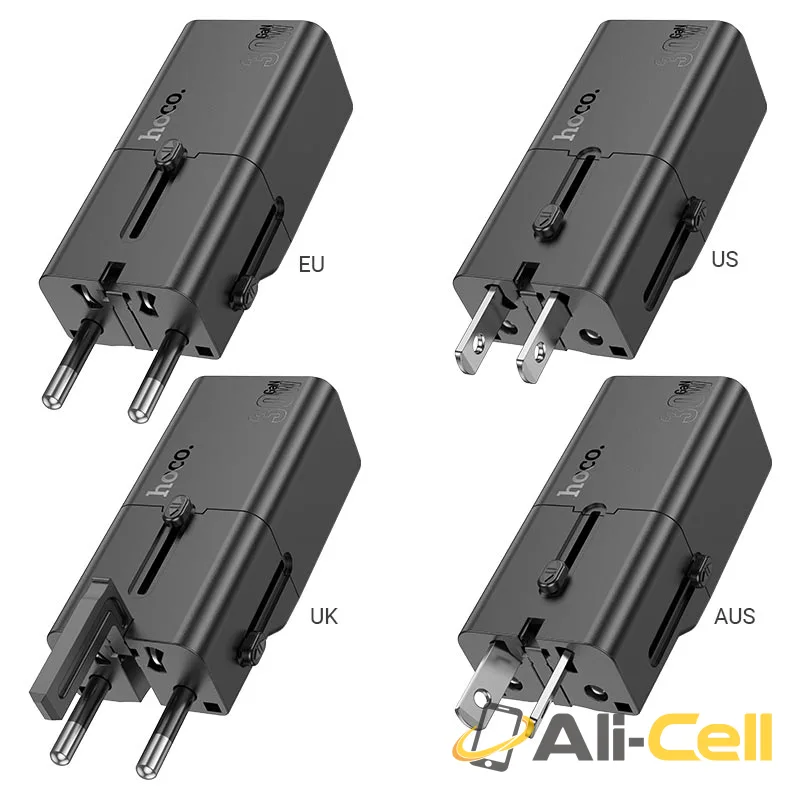 Conversion charger “AC25 Mini” PD30W EU / US / UK / AU (Ac25 Tc Ip Black, Set With Type C To Ip Cable) — 5