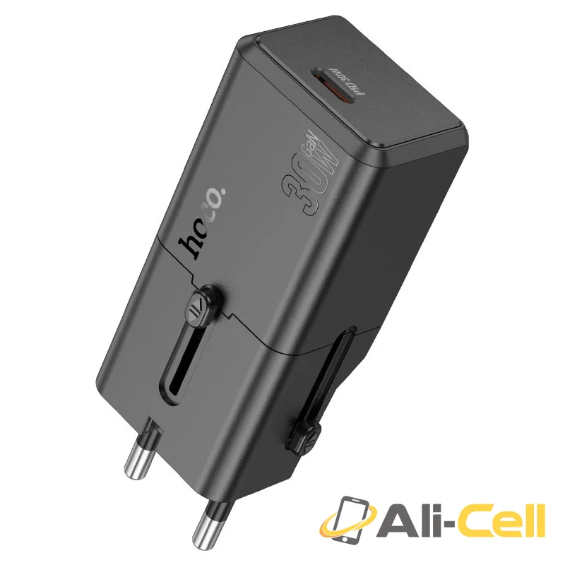 Conversion charger “AC25 Mini” PD30W EU / US / UK / AU (Ac25 Black, Single) — 2