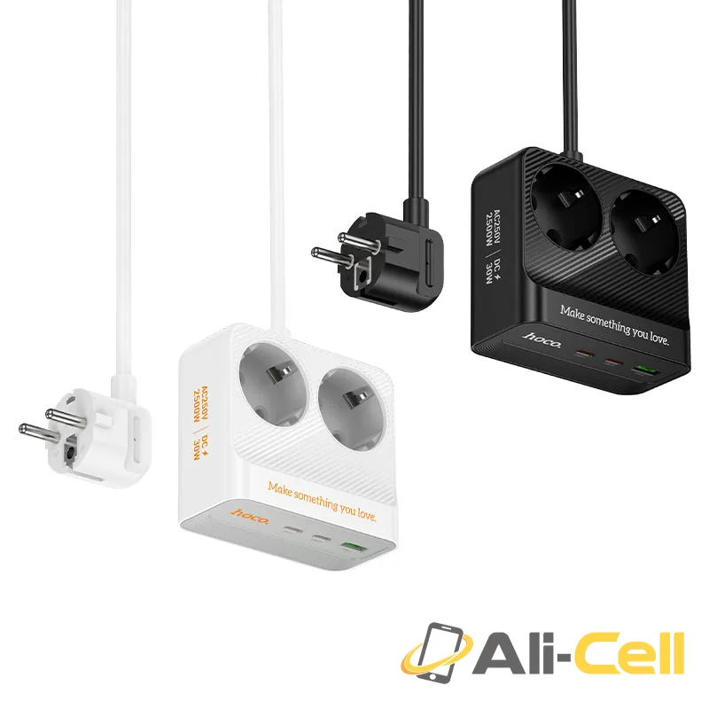 Power strip “AC27 Descanso” PD30W 3 ports + 2 sockets EU / GER (Ac27 Black) — 5