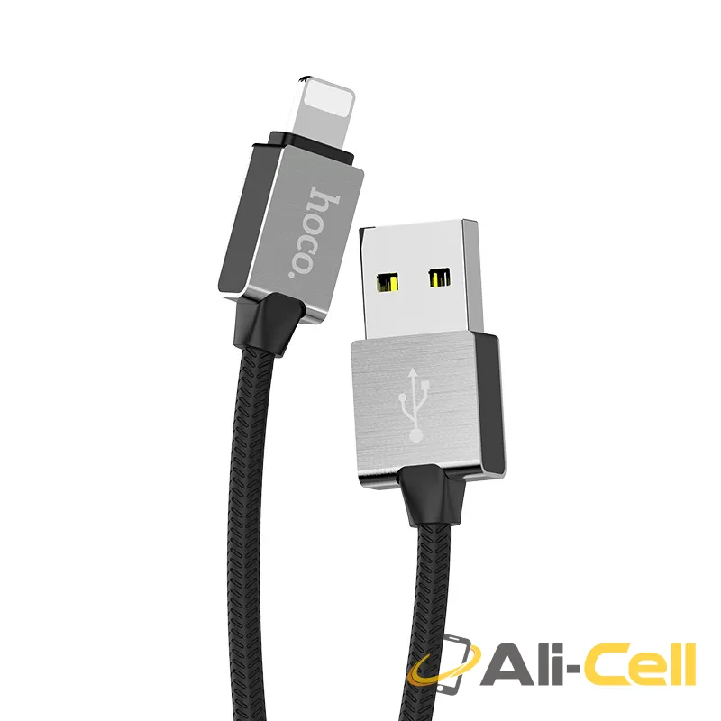 Charging cable USB to Lightning «U49 Refined steel» data sync (1.2m) — 2