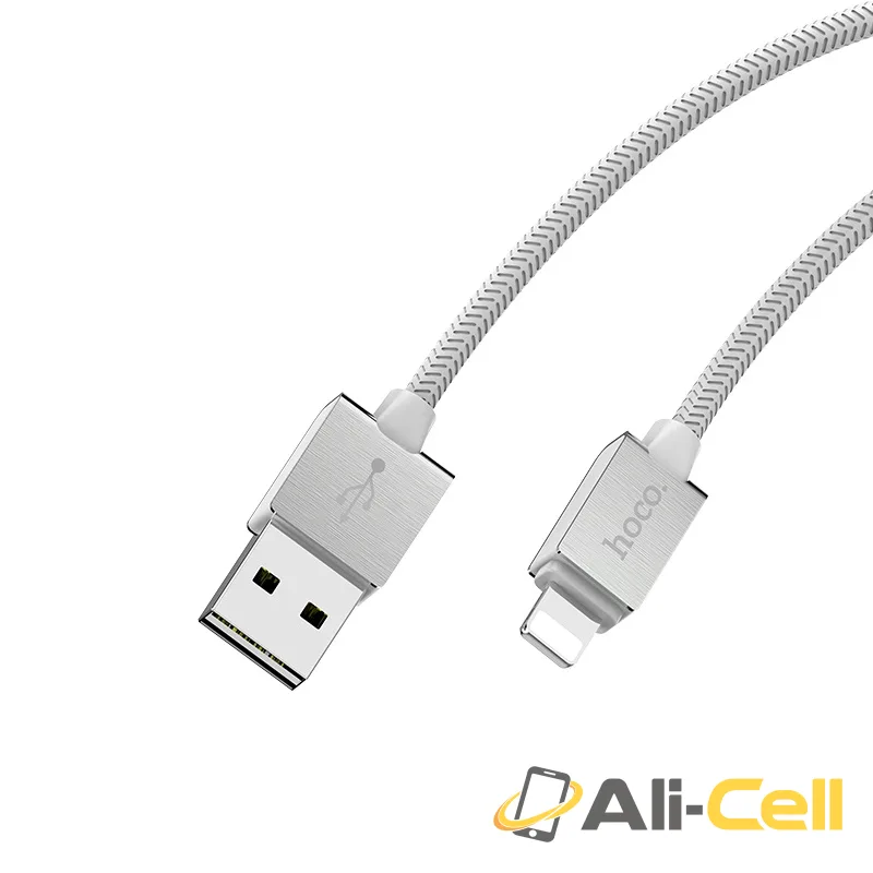 Charging cable USB to Lightning «U49 Refined steel» data sync (1.2m) — 3