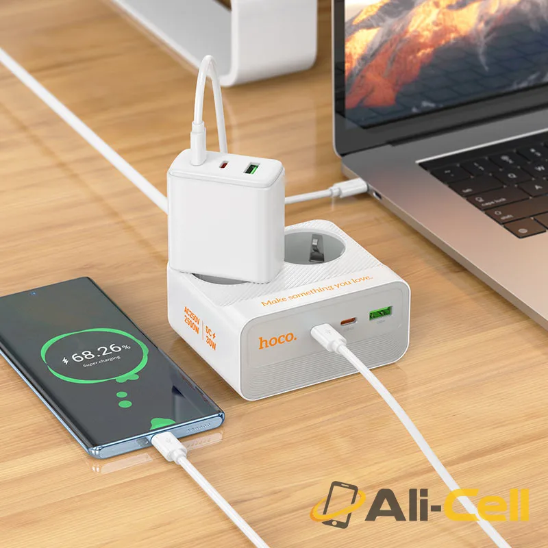 Power strip “AC27 Descanso” PD30W 3 ports + 2 sockets EU / GER (Ac27 White) — 6