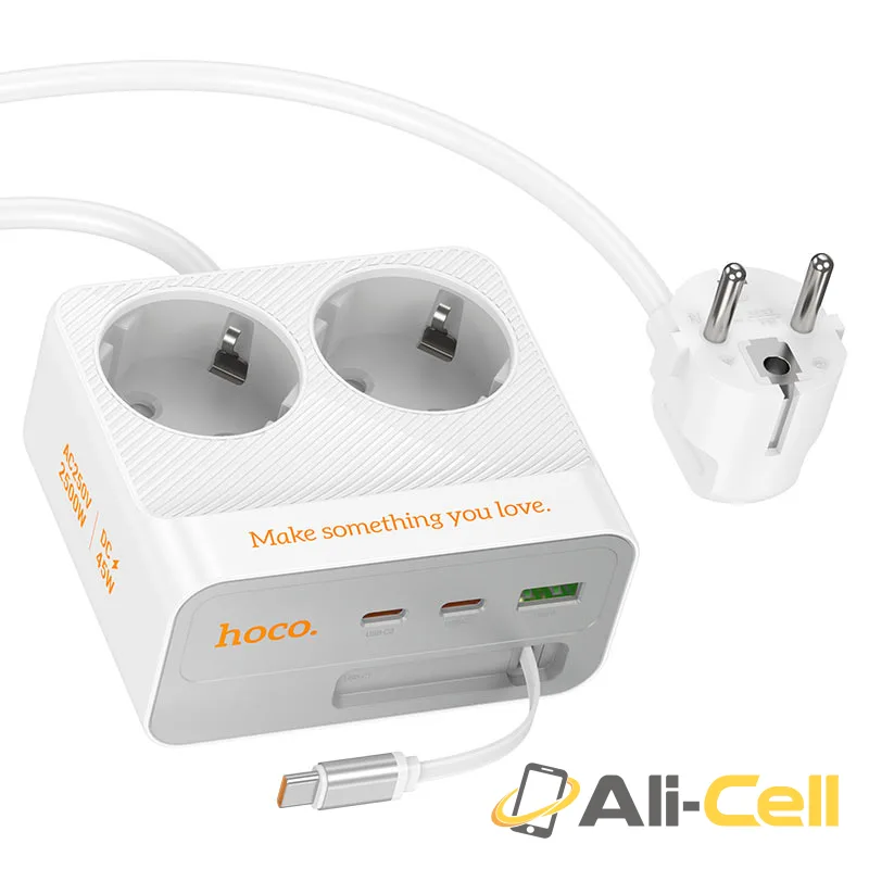 Power strip “AC28 Descanso” PD45W 4 outputs + 2 sockets EU / GER (Ac28 White)