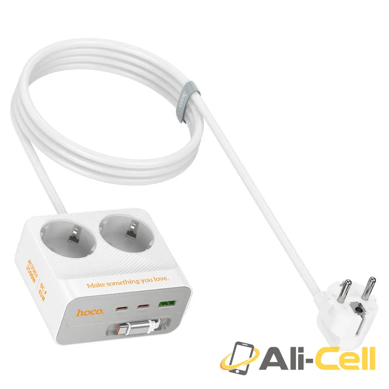 Power strip “AC28 Descanso” PD45W 4 outputs + 2 sockets EU / GER (Ac28 White) — 4
