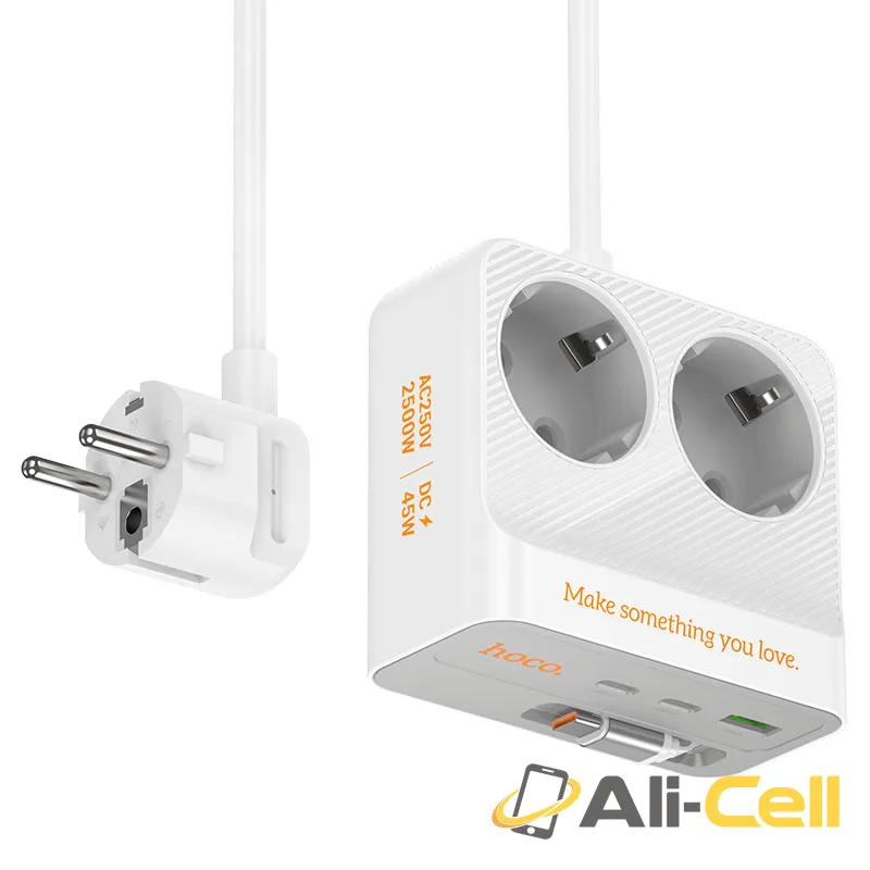 Power strip “AC28 Descanso” PD45W 4 outputs + 2 sockets EU / GER (Ac28 White) — 6