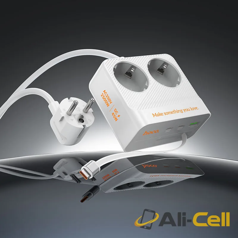 Power strip “AC28 Descanso” PD45W 4 outputs + 2 sockets EU / GER (Ac28 White) — 8