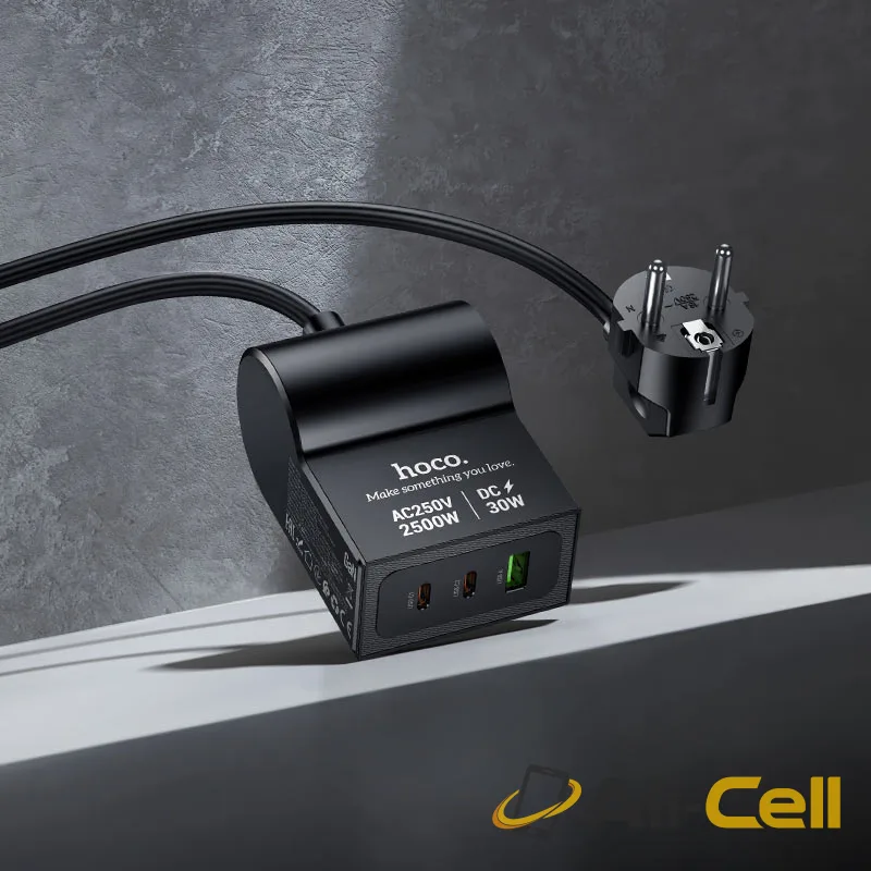 Power strip “AC33 Win” PD30W 3 ports + 1 socket EU / GER (Ac33 Black) — 7