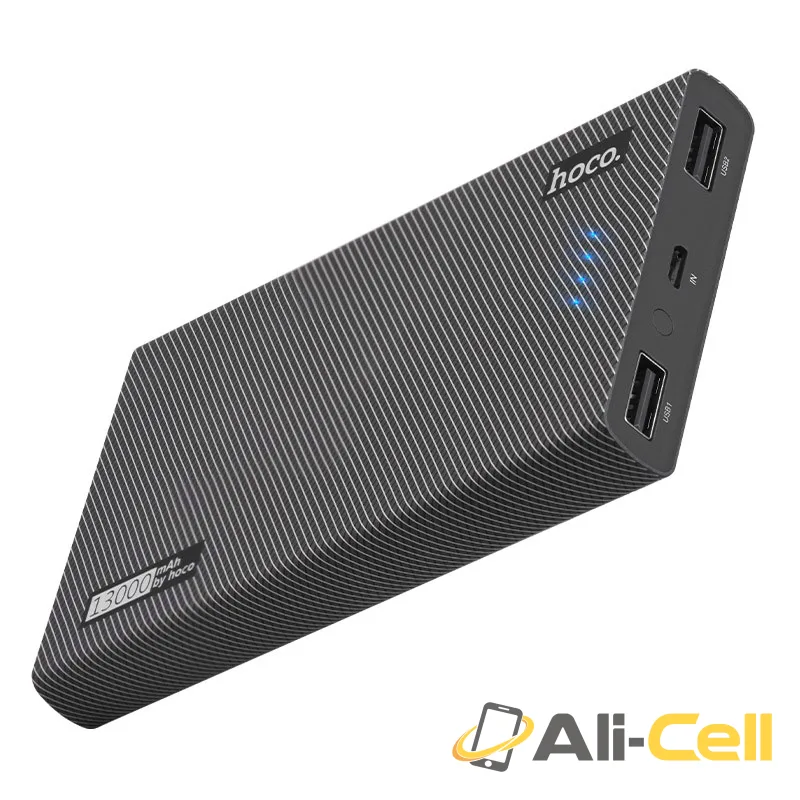 Power bank “B36 Wooden” 13000mAh dual USB output — 3