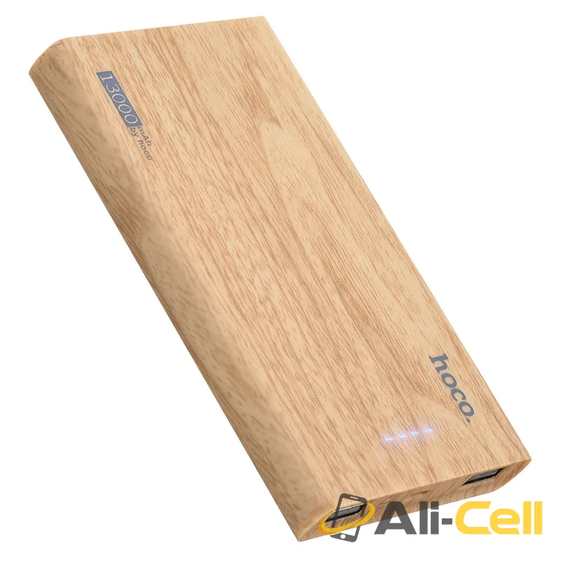 Power bank “B36 Wooden” 13000mAh dual USB output — 5