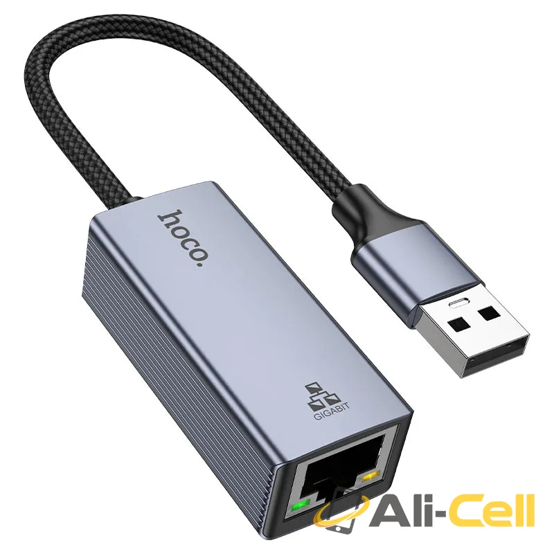 Adapter USB-A to RJ45 “UA37” (Ua37 Usb Metal Grey)
