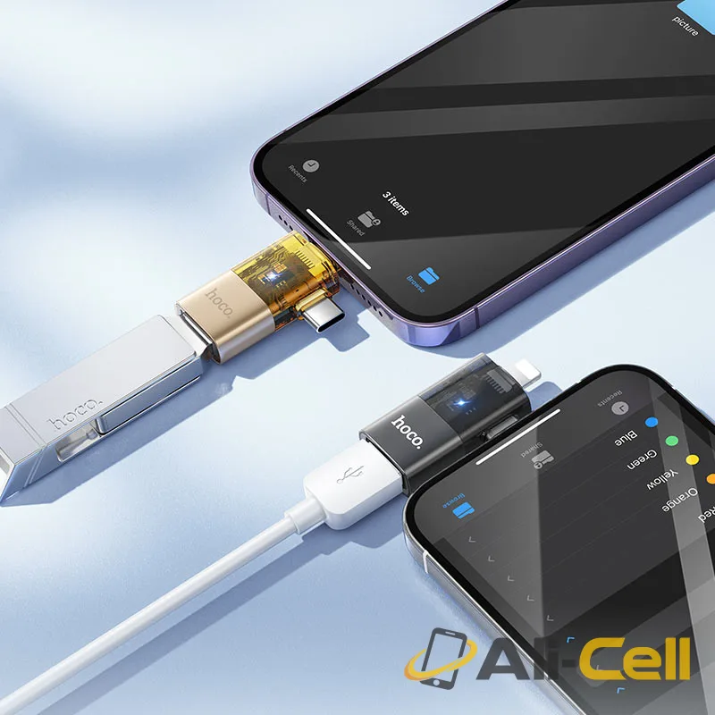 Adapter Type-C / iP to USB-A “UA36E” (Ua36e Black) — 7