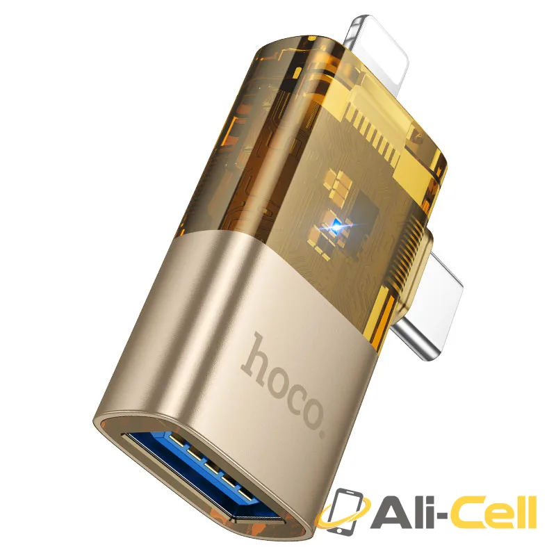 Adapter Type-C / iP to USB-A “UA36E” (Ua36e Gold) — 2