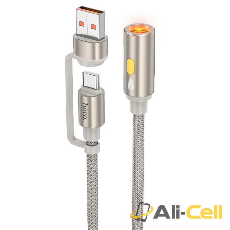 Cable adapter USB-A / Type-C to cigarette lighter “UA38B” (Ua38b Gold)