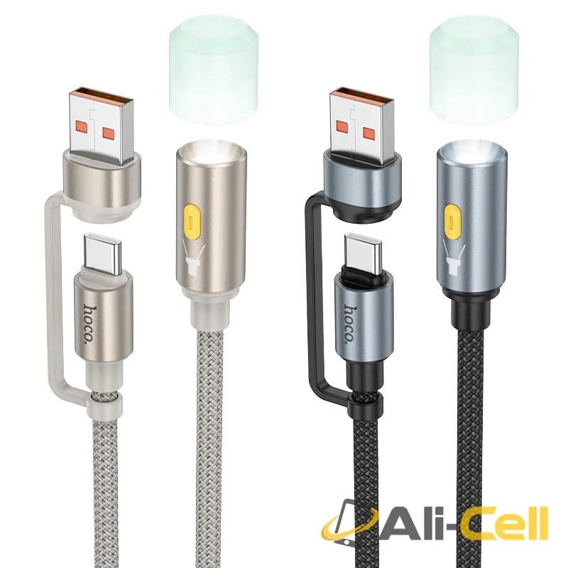 Cable adapter USB-A / Type-C to LED light “UA38C” (Ua38c Black) — 6