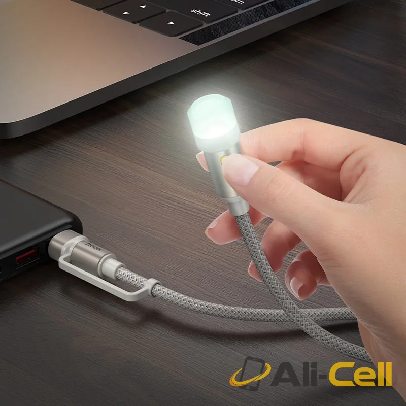 Cable adapter USB-A / Type-C to LED light “UA38C” (Ua38c Black) — 7