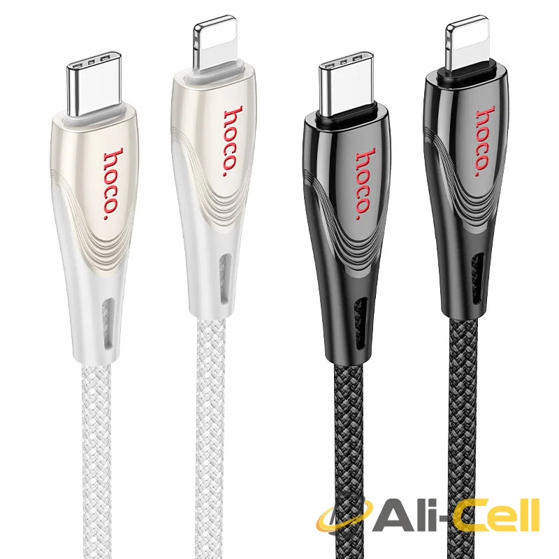 Cable Type-C to iP “U133 Monte” PD 27W fast charge (U133 Pd Tc Ltn Black, 1.2m) — 6
