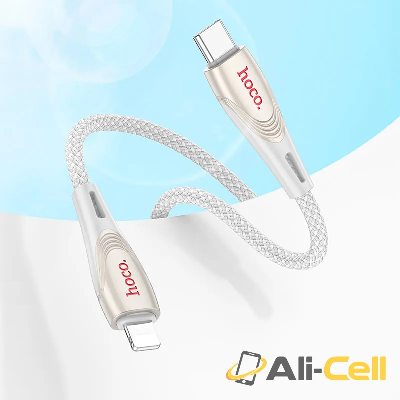 Cable Type-C to iP “U133 Monte” PD 27W fast charge (U133 Pd Tc Ltn Black, 1.2m) — 8