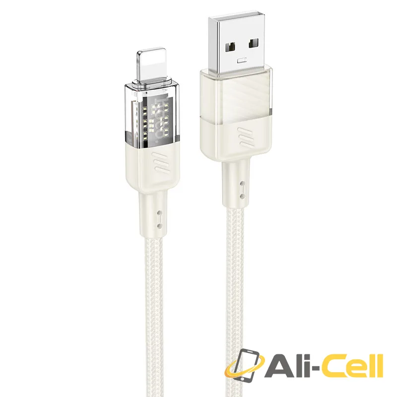 Cable USB to iP “U129 Spirit” (U129 Usb Ltn Beige, 1.2m)
