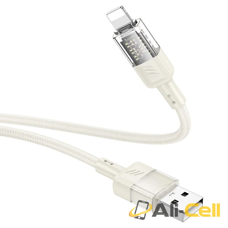 Cable USB to iP “U129 Spirit” (U129 Usb Ltn Black, 1.2m) — 5