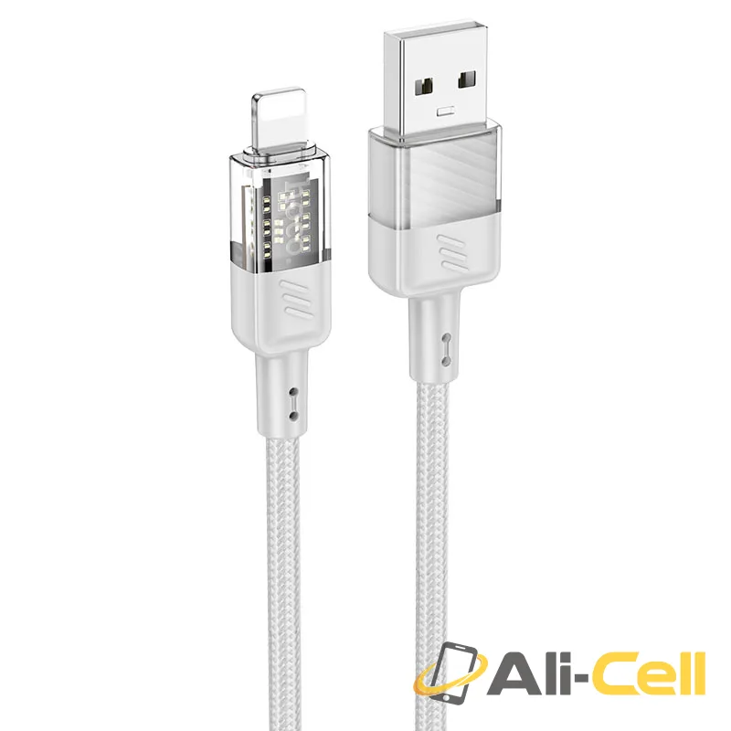 Cable USB to iP “U129 Spirit” (U129 Usb Ltn Grey, 1.2m)
