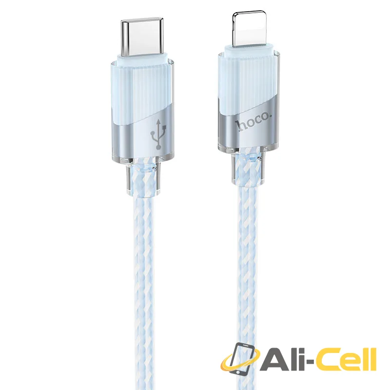 Cable Type-C to iP “U132 Beijing” PD 27W fast charge (U132 Pd Tc Ltn Blue, 1.2m)