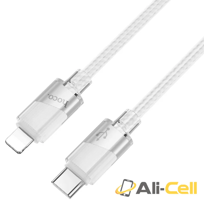 Cable Type-C to iP “U132 Beijing” PD 27W fast charge (U132 Pd Tc Ltn Blue, 1.2m) — 2