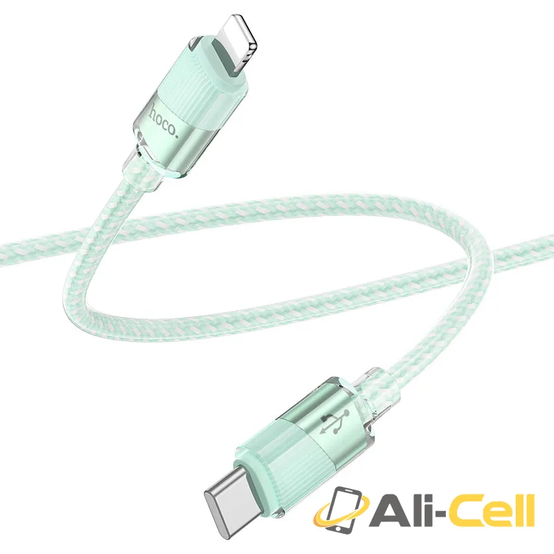 Cable Type-C to iP “U132 Beijing” PD 27W fast charge (U132 Pd Tc Ltn Blue, 1.2m) — 4
