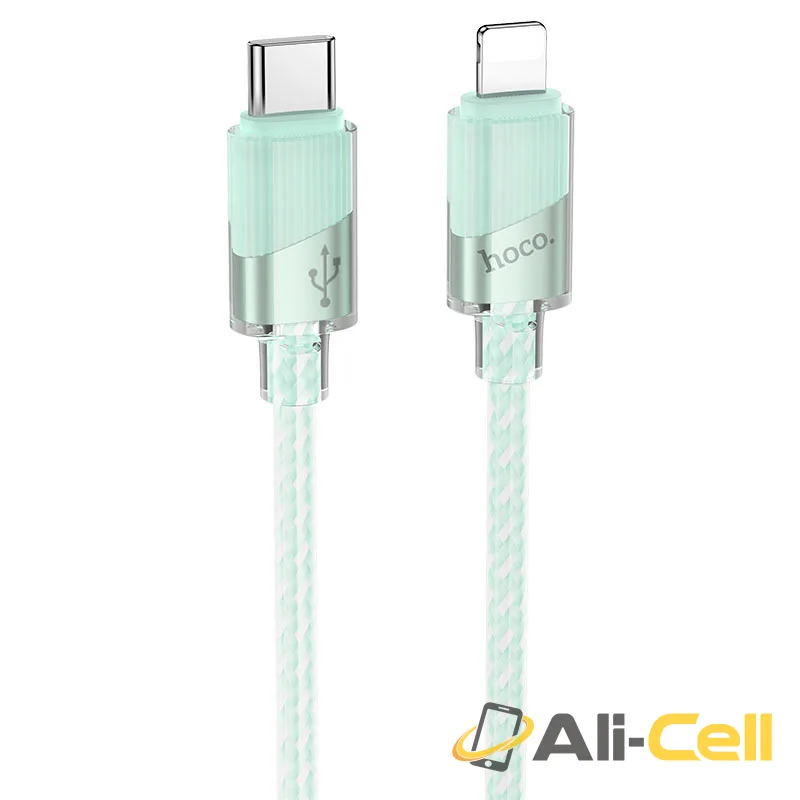 Cable Type-C to iP “U132 Beijing” PD 27W fast charge (U132 Pd Tc Ltn Green, 1.2m)