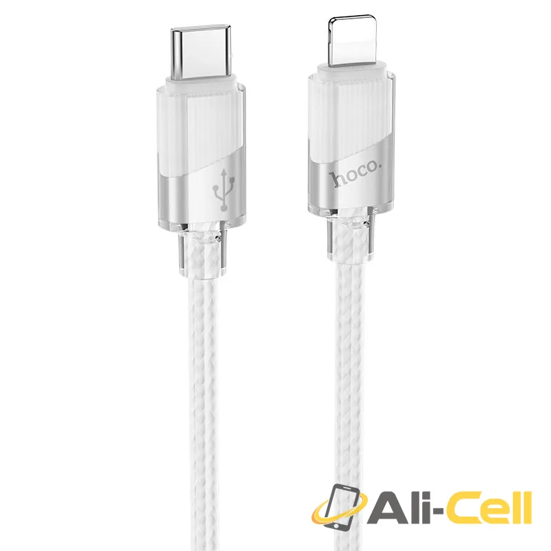 Cable Type-C to iP “U132 Beijing” PD 27W fast charge (U132 Pd Tc Ltn Grey, 1.2m)