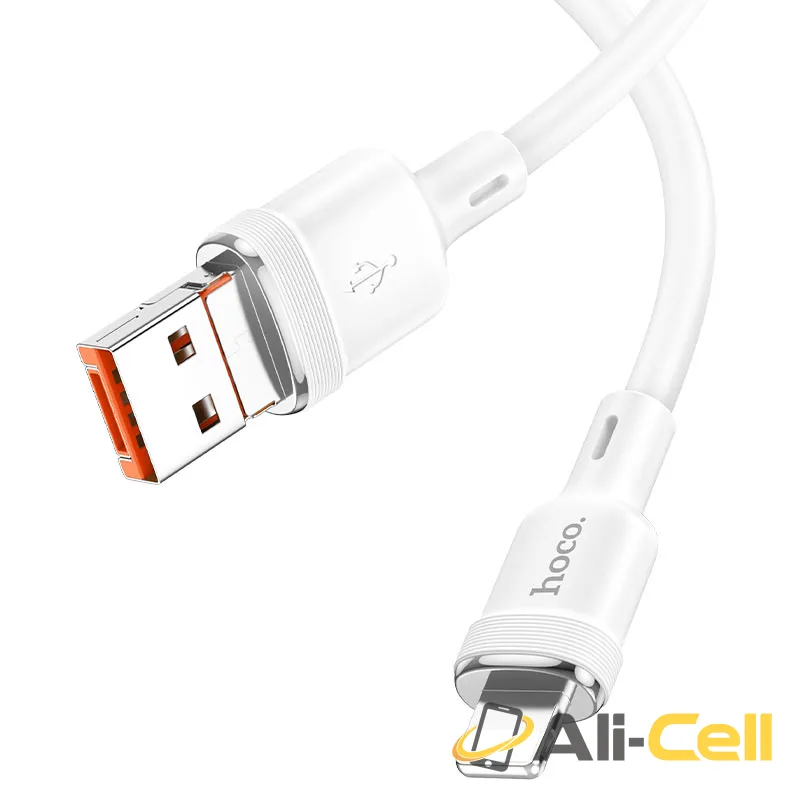 Cable USB / Type-C to iP “U131 Afortunado” PD 27W (U131 2in1 Ltn Grey, 1.2m) — 3