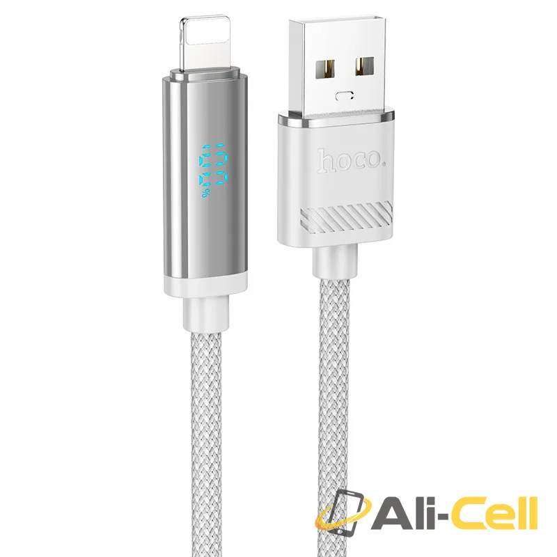 Cable USB to iP “U127 Power” (U127 Usb Ltn Silver Grey, 1.2m)
