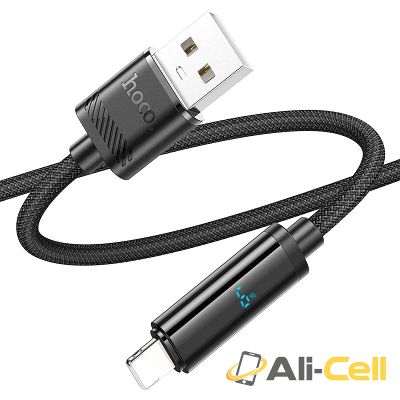 Cable USB to iP “U127 Power” (U127 Usb Ltn Silver Grey, 1.2m) — 2