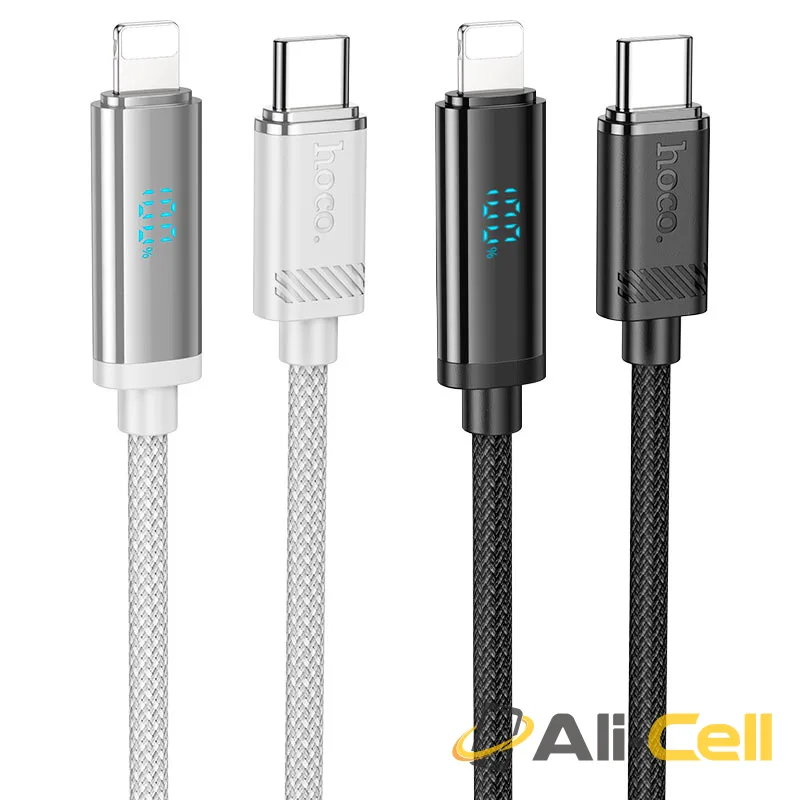 Cable Type-C to iP “U127 Power” PD 27W fast charge (U127 Pd Tc Ltn Silver Grey, 1.2m) — 6