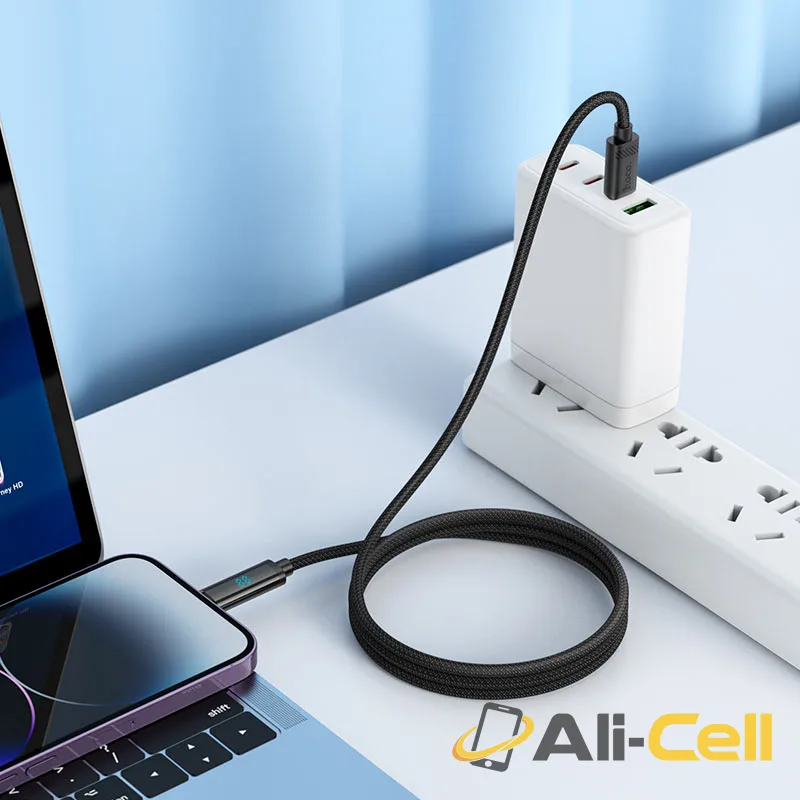 Cable Type-C to iP “U127 Power” PD 27W fast charge (U127 Pd Tc Ltn Silver Grey, 1.2m) — 7