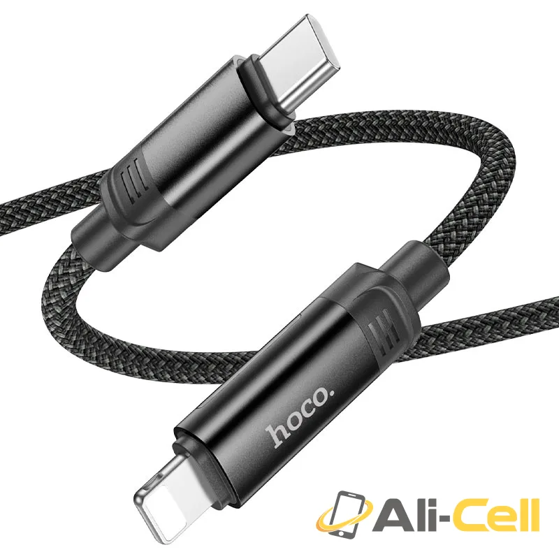 Cable Type-C to iP “U126 Lantern” PD 27W fast charge (U126 Pd Tc Ltn Black, 1.2m) — 4
