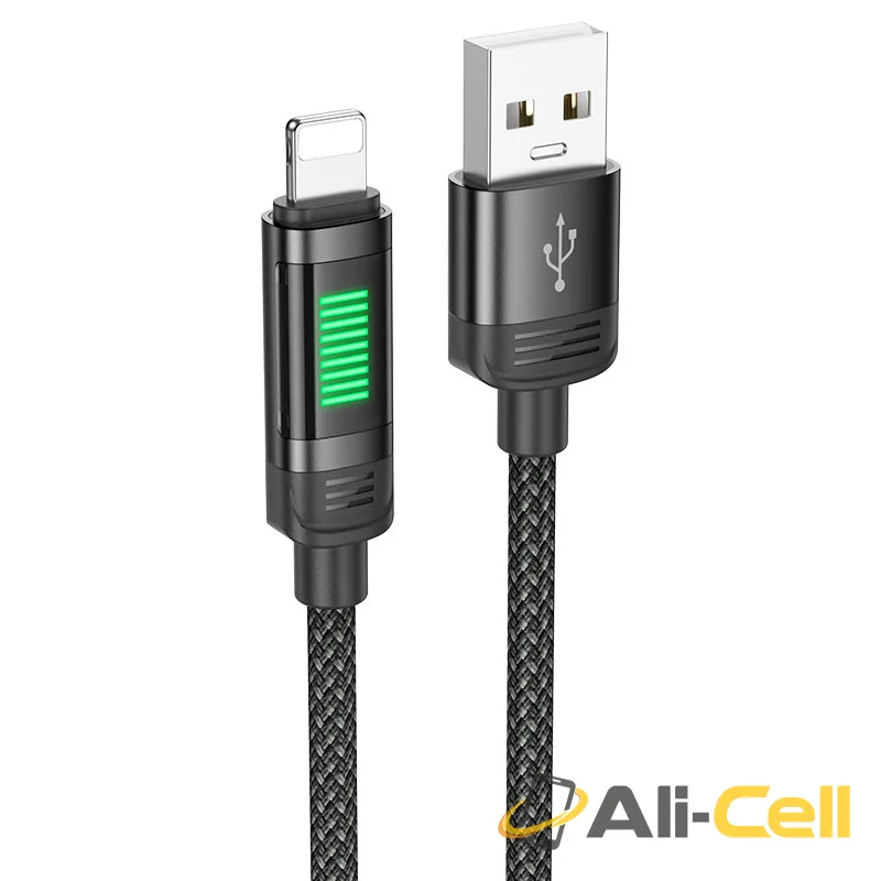 Cable USB to iP “U126 Lantern” (U126 Usb Ltn Black, 1.2m)