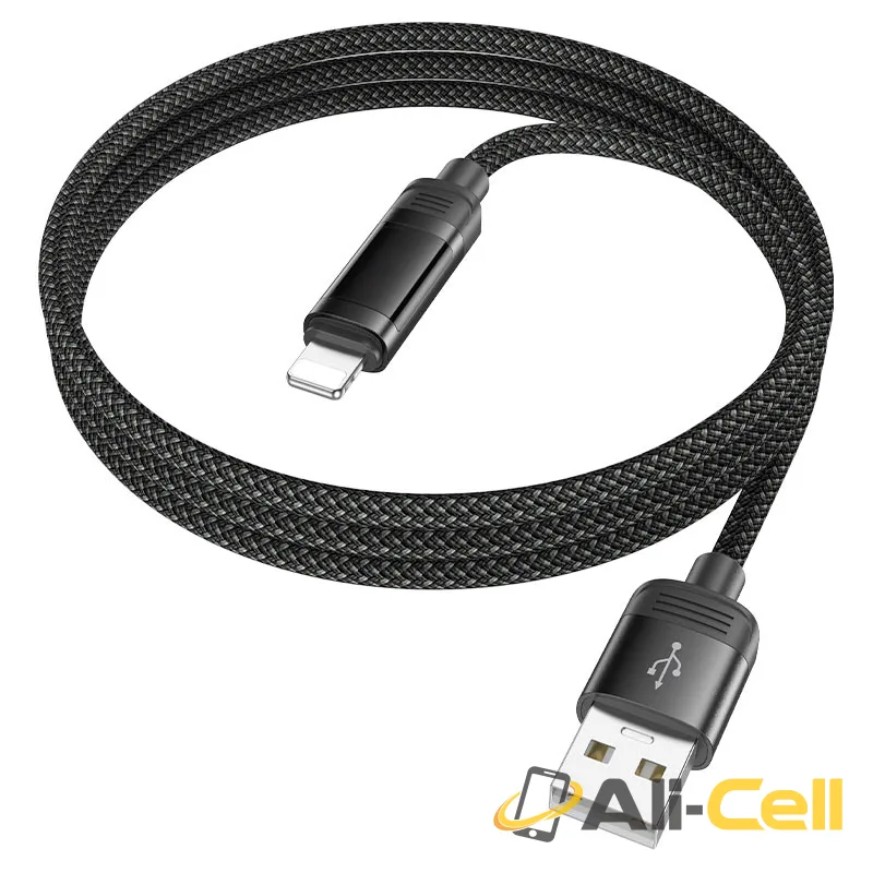 Cable USB to iP “U126 Lantern” (U126 Usb Ltn Black, 1.2m) — 4