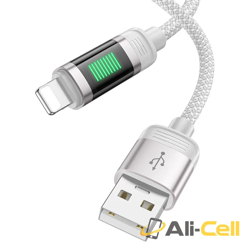 Cable USB to iP “U126 Lantern” (U126 Usb Ltn Black, 1.2m) — 5